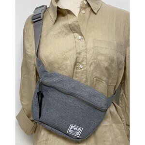 Herschel Supply Fifteen Waist Pack 2.0L Grey Crosshatch‎ OSFM compact EUC!